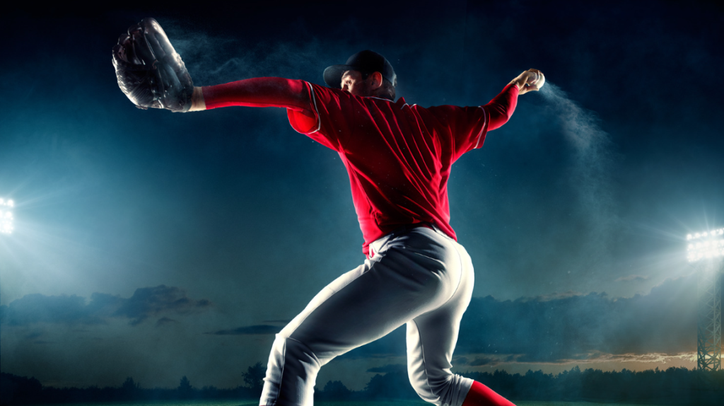 Baseball Pitcher in Action